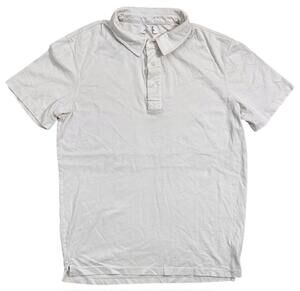 Rowan Men's Henderson Short Sleeve Polo Shirt in Vintage White (Cream)